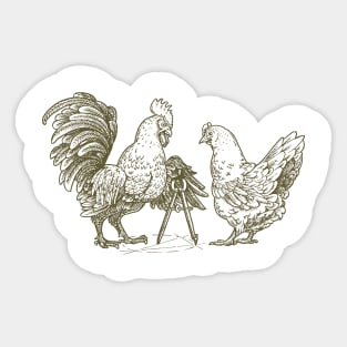 Chicken Scratch Sticker